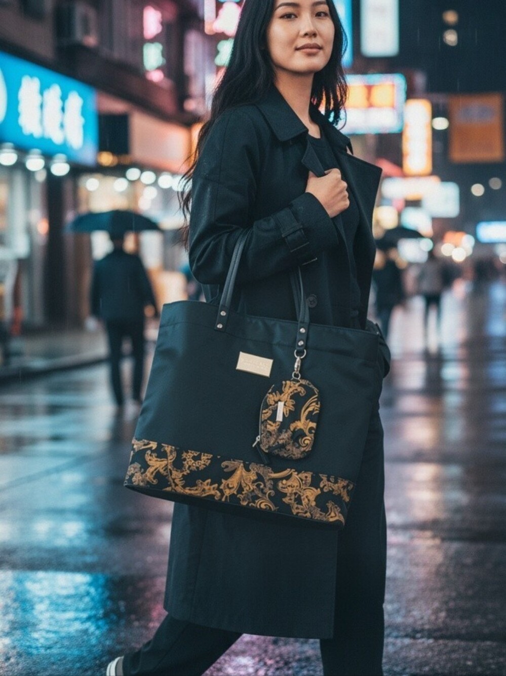Versace Parfums Weekender Tote w/Coin Pouch